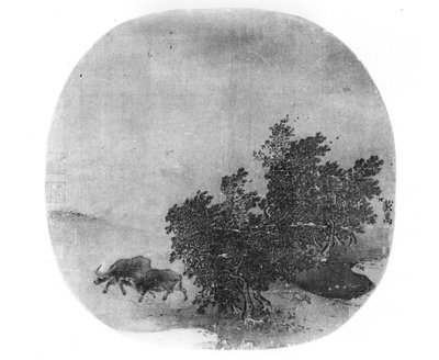 Landscape with Water Buffalo, Song Dynasty by Chinese School